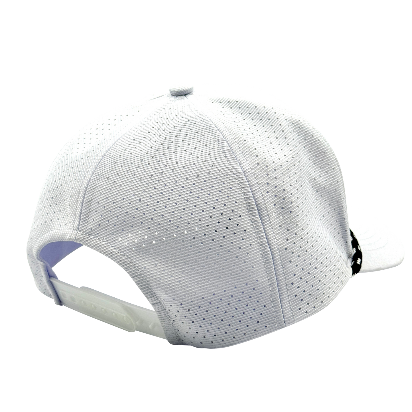 white pro rope hat back transparent
