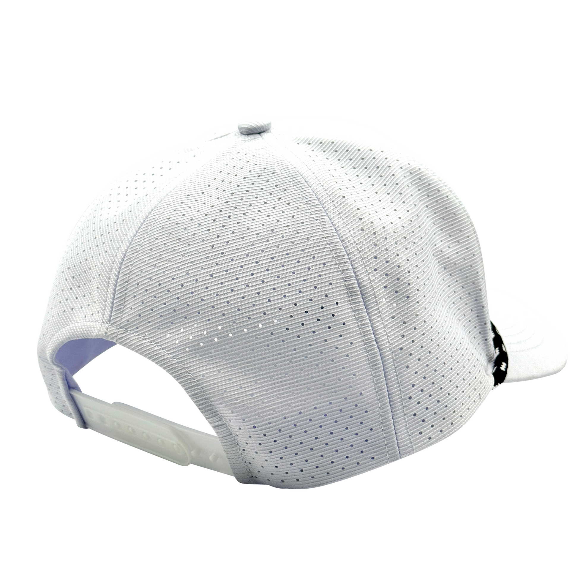 white pro rope hat back transparent